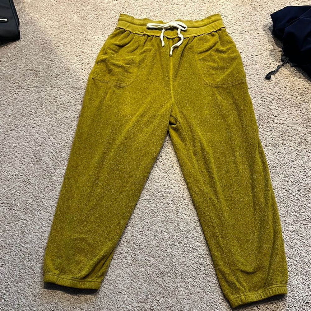 Free people jogger sweats green M